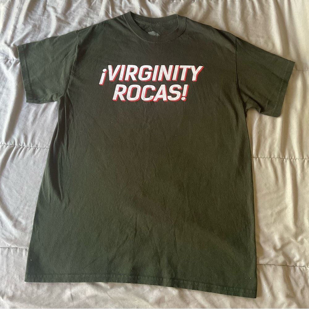 Virginity Rocas Danny Duncan Men's T-shirt Dark Green Medium